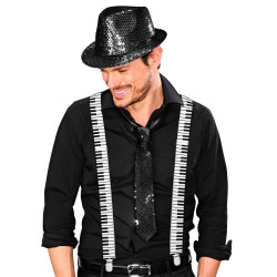 Podväzky - čierno-biele podväzky